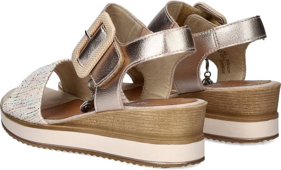 Remonte Sleehaksandaaltjes ELLE-Collection zomerschoen sandalen comfortschoen met klittenband onder de decoratieve gesp - Foto 6