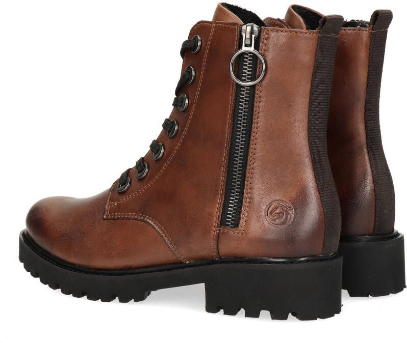 Remonte Veterlaarsjes blokhak laarsjes veterschoenen flats in used look - Foto 19