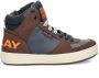 Replay JZ190051S Kinderen Half-hoogJongensKindersneakers Bruin - Thumbnail 5