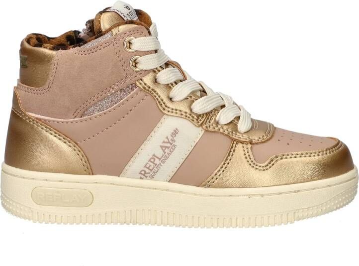 Replay Epic Jr Boot Girl 4 Sneakers Meisjes Rosegoud - Foto 8