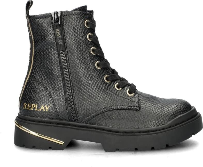 Replay Joplin 12A Veterschoen hoog zwart
