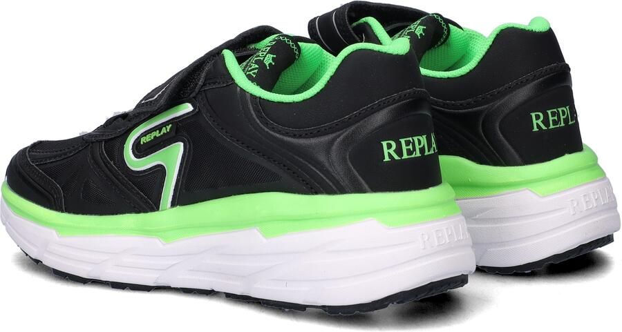 REPLAY Christal JR boy 5 chunky sneakers zwart groen - Foto 12