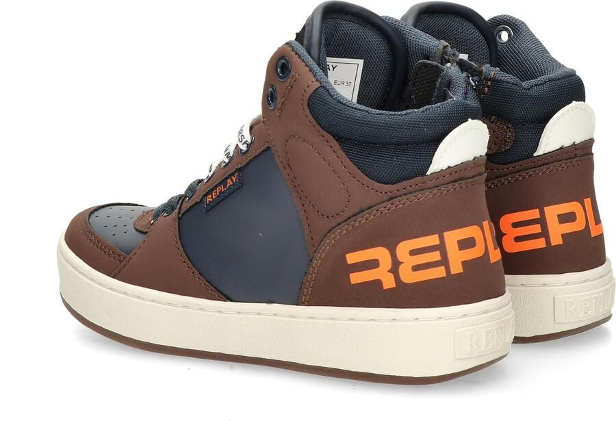 Replay JZ190051S Kinderen Half-hoogJongensKindersneakers Bruin - Foto 8
