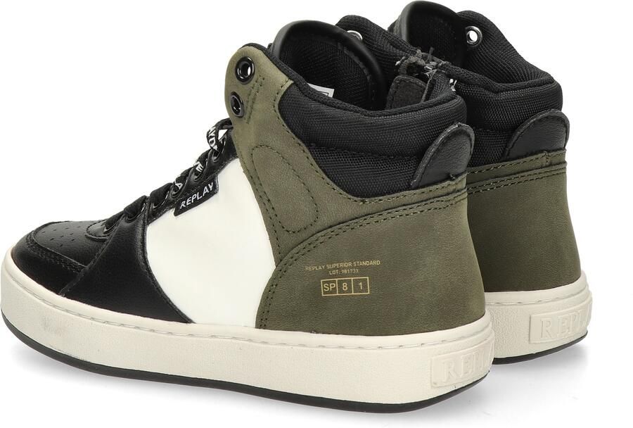 Replay Cobra 6 sneakers zwart groen Jongens Mesh Logo 39 - Foto 7