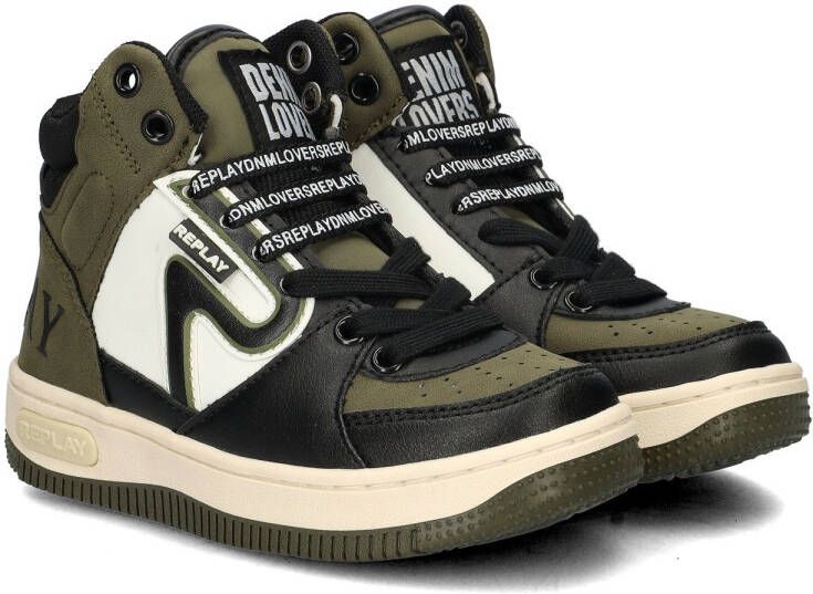 Replay Epic JR Mid Boy 4 JZ430019S-3269 Zwart Groen - Foto 5