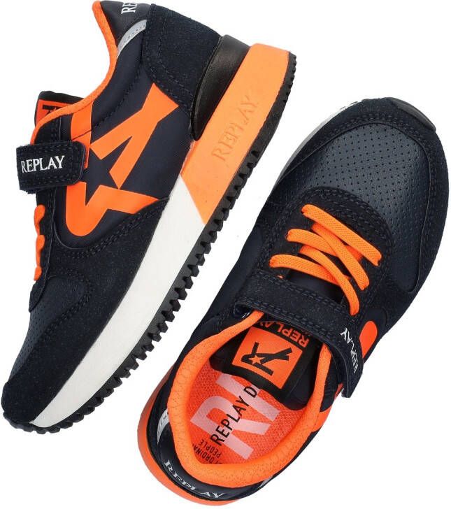 Replay Fiber JR 1 Sneakers Jongens Oranje - Foto 4