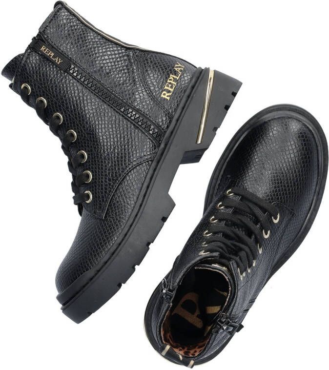 Replay Joplin 12A Veterschoen hoog zwart - Foto 4