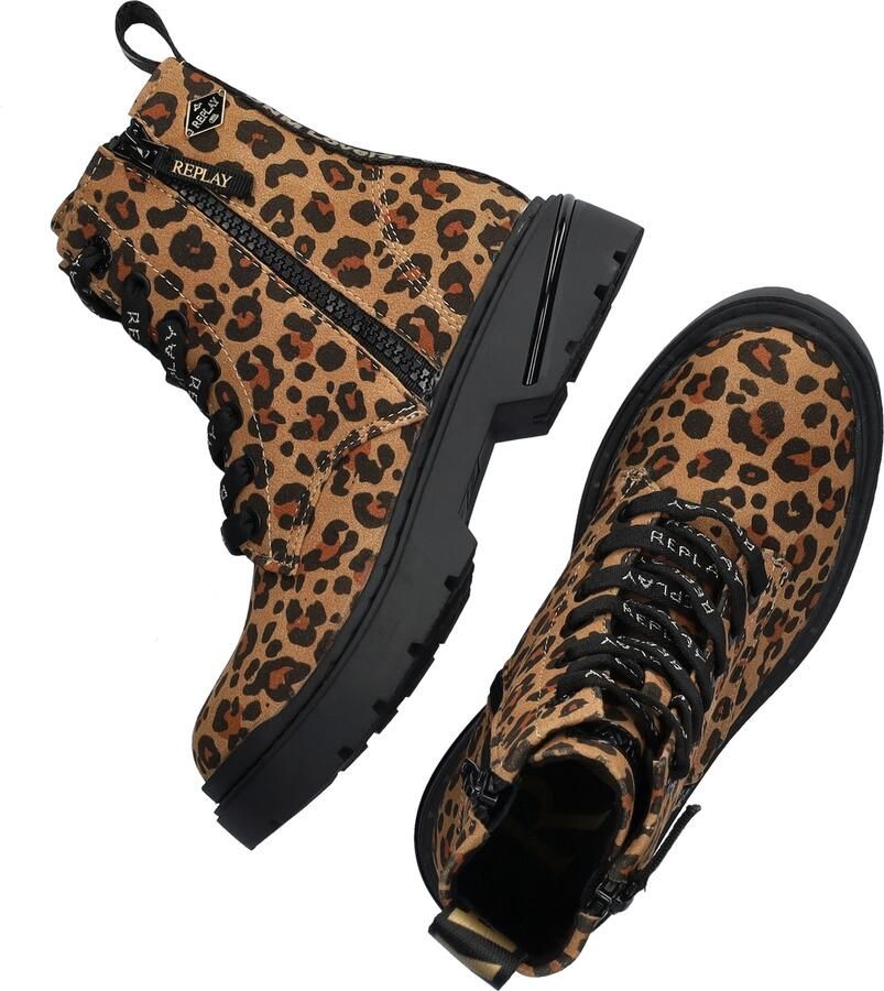 REPLAY Joplin 16D veterboots cognac zwart - Foto 11