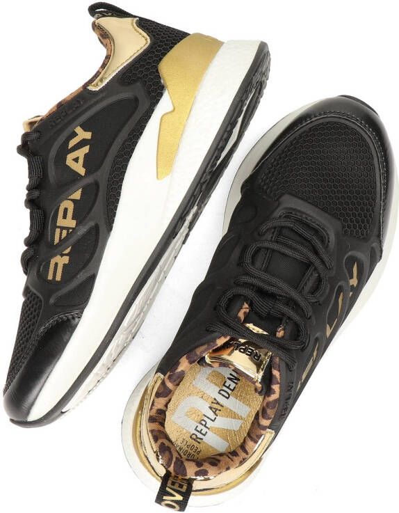 Replay Maze JR 5 JS540008S-0006 Zwart Goud - Foto 4