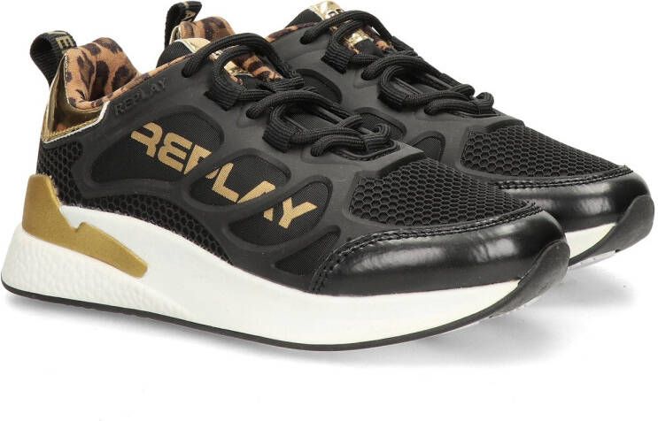Replay Maze JR 5 JS540008S-0006 Zwart Goud - Foto 6
