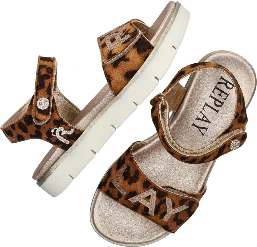 Replay Sandalen JT240020T-1367 Leopard Bruin - Foto 14