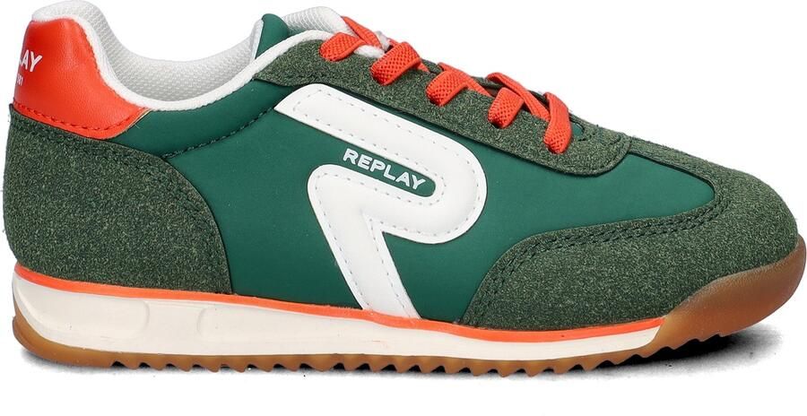 Replay Yard JR jongesn sneaker Donkergroen - Foto 2