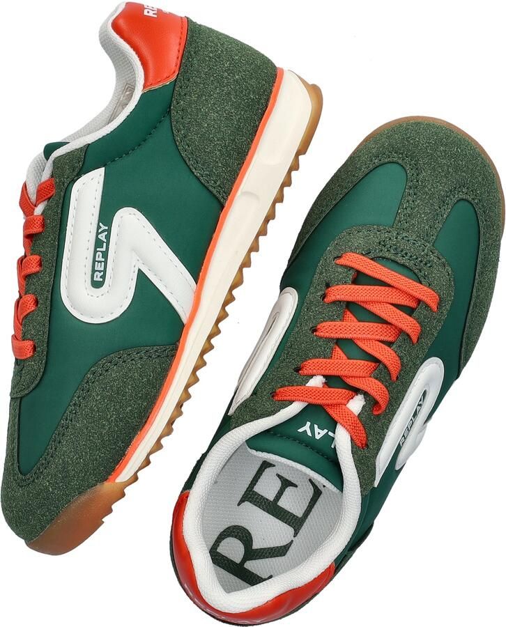 Replay Yard JR jongesn sneaker Donkergroen - Foto 3