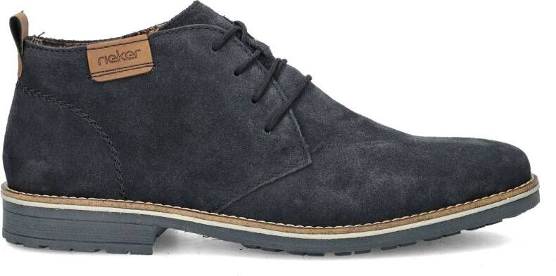 Rieker suède veterschoenen donkerblauw