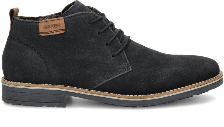 Rieker suède veterschoenen donkerblauw