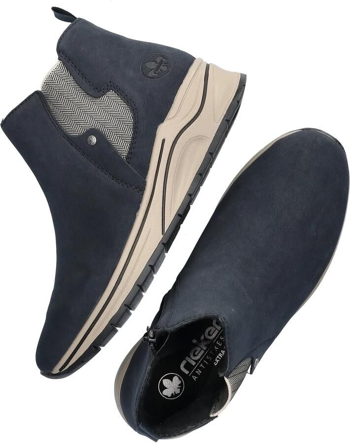 Rieker Chelsea-boots enkellaars high top sneaker sleehak boots met stretch inzetstuk - Foto 2