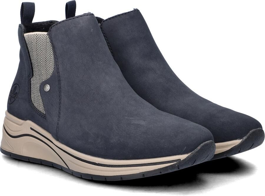 Rieker Chelsea-boots enkellaars high top sneaker sleehak boots met stretch inzetstuk - Foto 3