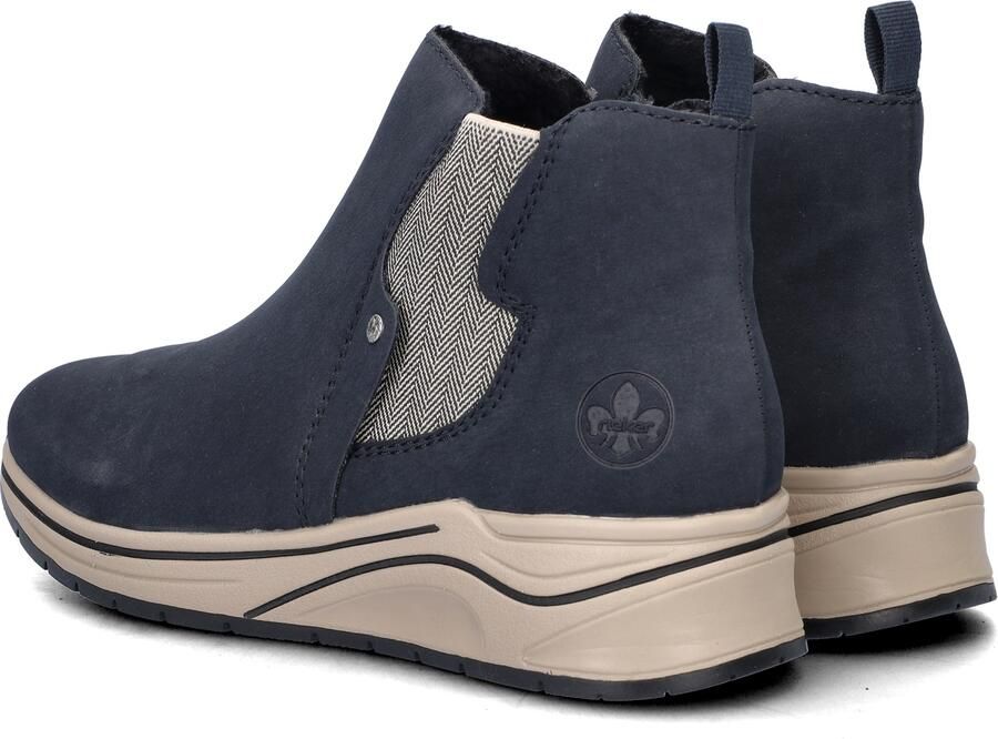 Rieker Chelsea-boots enkellaars high top sneaker sleehak boots met stretch inzetstuk - Foto 4