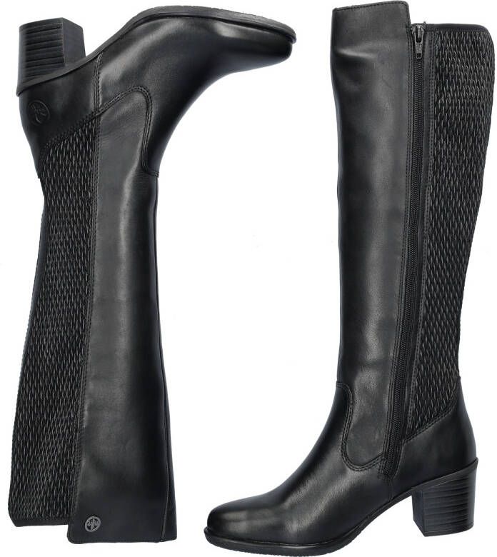 Rieker Zwarte lange Hoge Laarzen met blokhak voor dames Black Dames - Foto 5