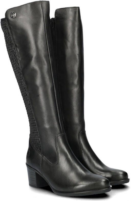 Rieker Zwarte lange Hoge Laarzen met blokhak voor dames Black Dames - Foto 6