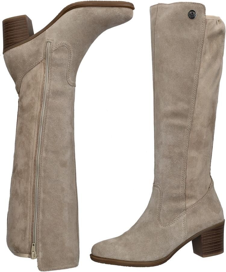 Rieker Hoge laarzen beige Suede Dames - Foto 2