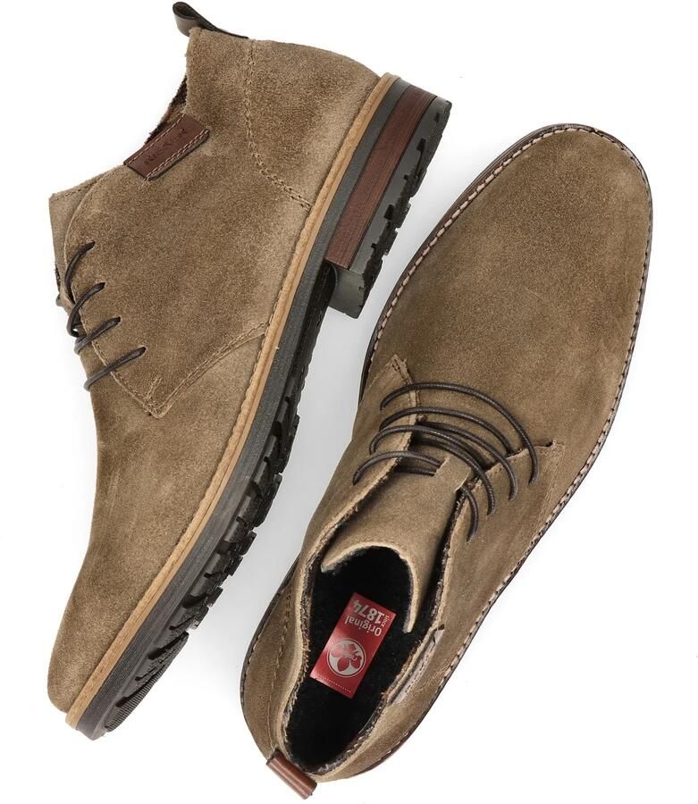 Rieker suède veterschoenen taupe - Foto 6