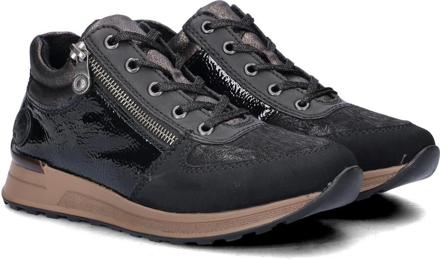 Rieker Sneakers vrijetijdsschoen lage schoen veterschoen met zijrits - Foto 6