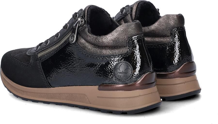 Rieker Sneakers vrijetijdsschoen lage schoen veterschoen met zijrits - Foto 7