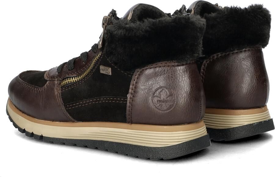 Rieker dames hoge sneaker Zwart multi - Foto 3