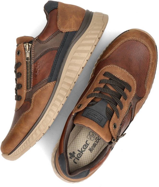 Rieker Comfortabele Herensneaker in Warme Bruine Tinten Brown Heren - Foto 8