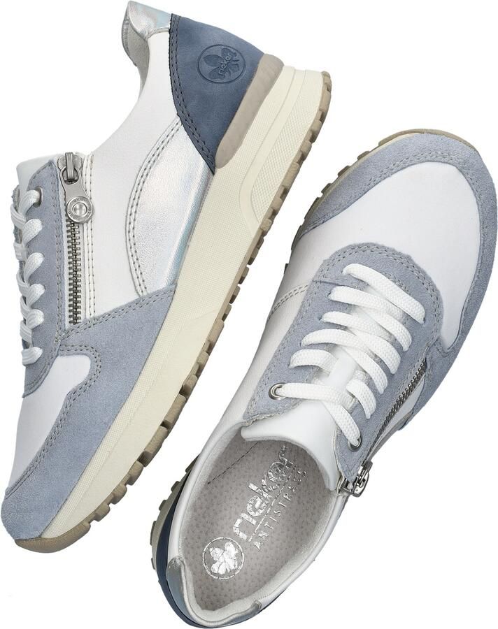 Rieker Sneakers Laag Sneakers Laag Licht blauw - Foto 7