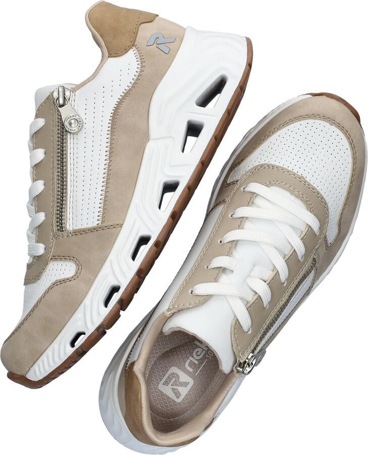 OTTO RIEKER Sport Sneakers met sleehak veterschoenen lage schoen vrijetijdssneaker met rits - Foto 8