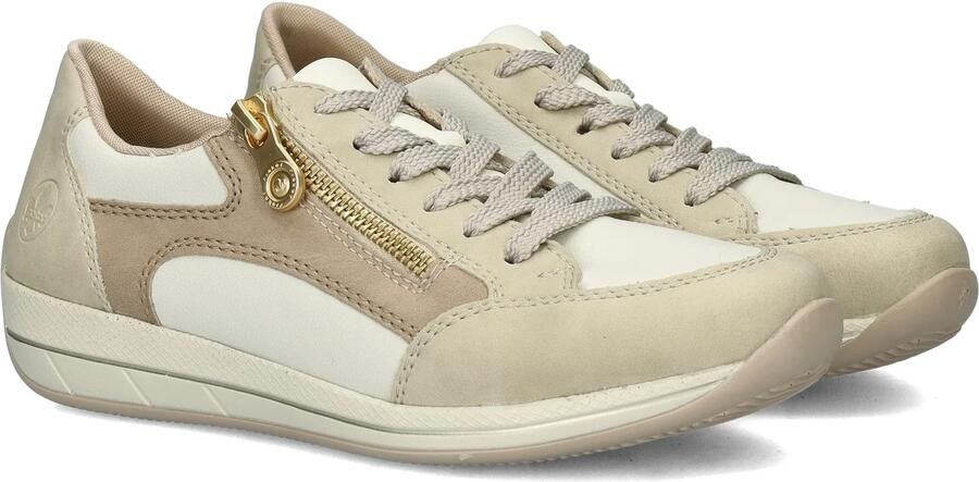 Rieker Beige en parelgrijze sneaker met stippenpatroon Multicolor Dames - Foto 16