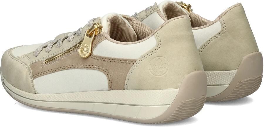 Rieker Beige en parelgrijze sneaker met stippenpatroon Multicolor Dames - Foto 17
