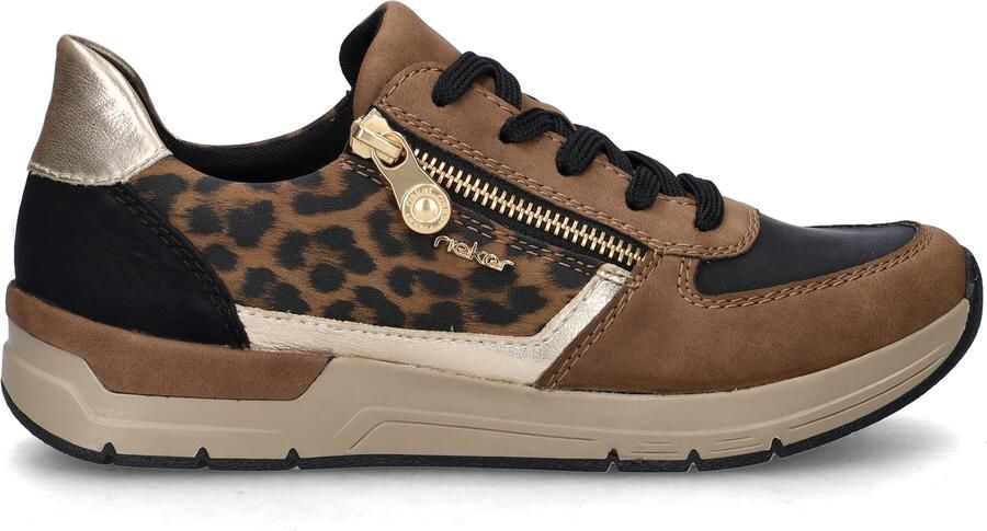 Rieker Sneakers vrijetijdsschoen veterschoen halfschoen met modieuze accenten - Foto 2