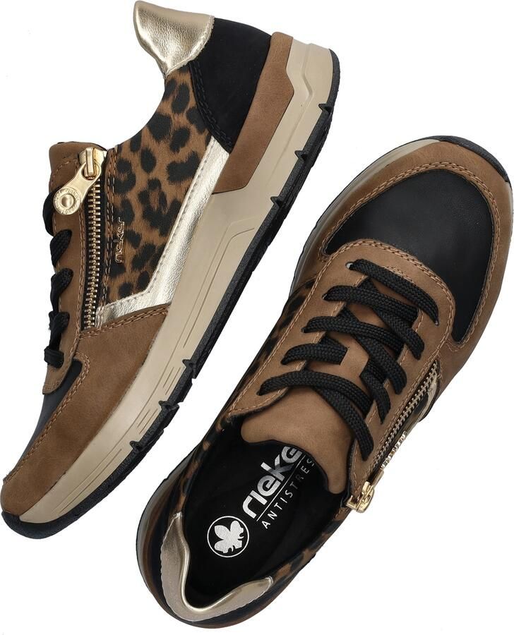 Rieker Sneakers vrijetijdsschoen veterschoen halfschoen met modieuze accenten - Foto 3