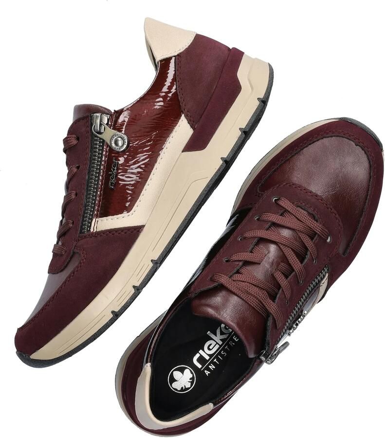 Rieker Sneakers Dames Rood - Foto 3