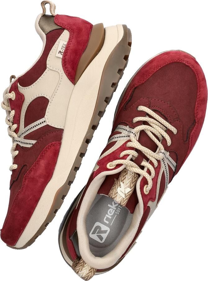 Rieker TEX-sneaker voor rood - Foto 3