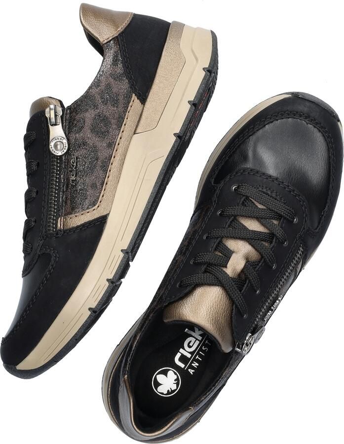 Rieker Dames Sneaker 58902-91 Zwart Combi - Foto 12
