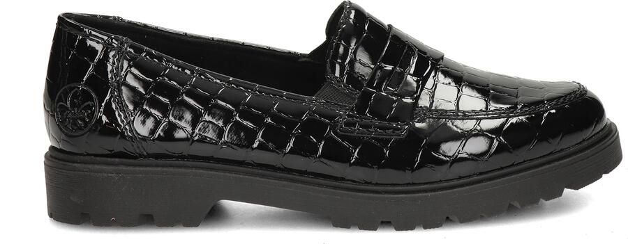 Rieker Loafers slippers instapschoen college schoenmet kleine elastieken - Foto 3