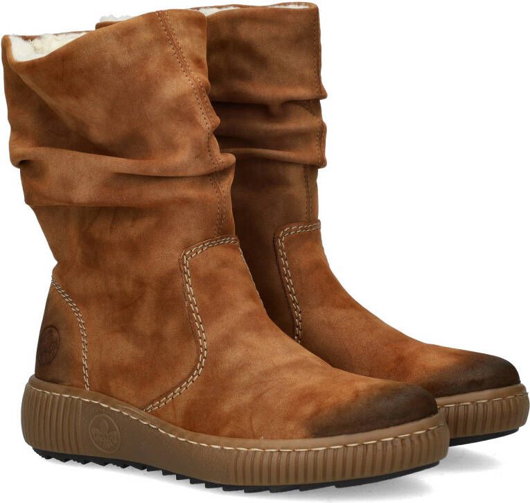 Rieker Enkellaarsjes Plat Enkellaarsjes Plat cognac - Foto 6