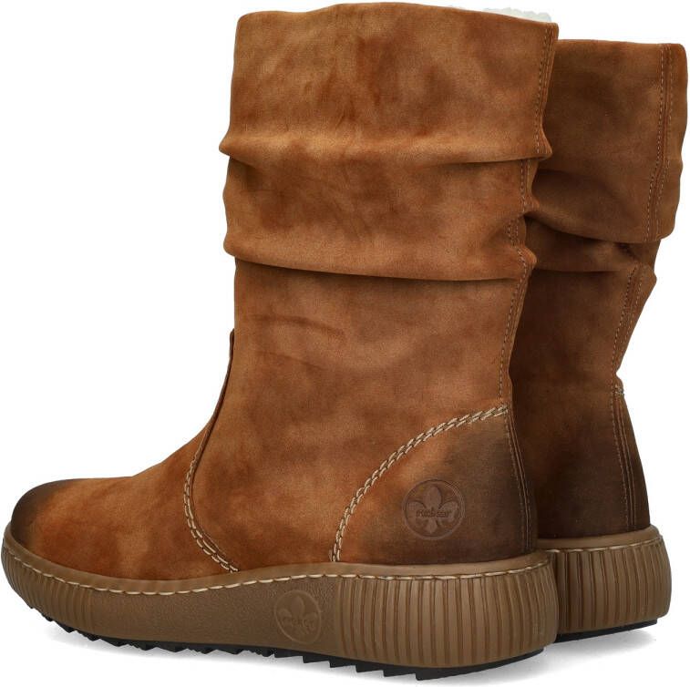 Rieker Enkellaarsjes Plat Enkellaarsjes Plat cognac - Foto 4