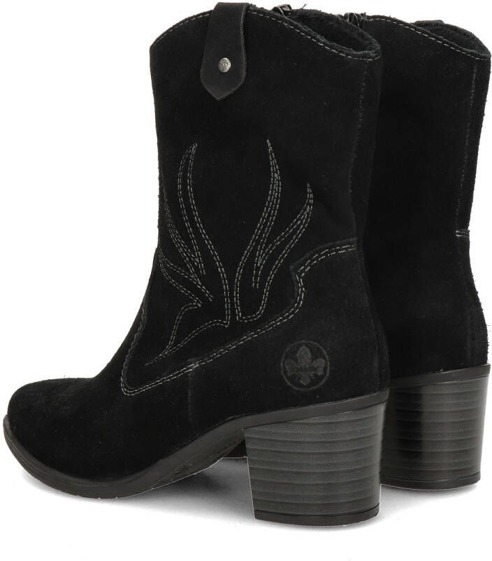 Rieker Elegant Western Style Zwarte Laarzen Black Dames - Foto 3
