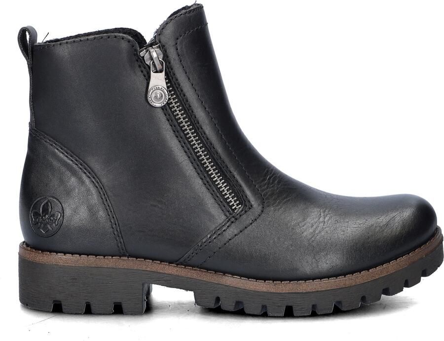 Rieker leren enkellaarzen zwart - Foto 7