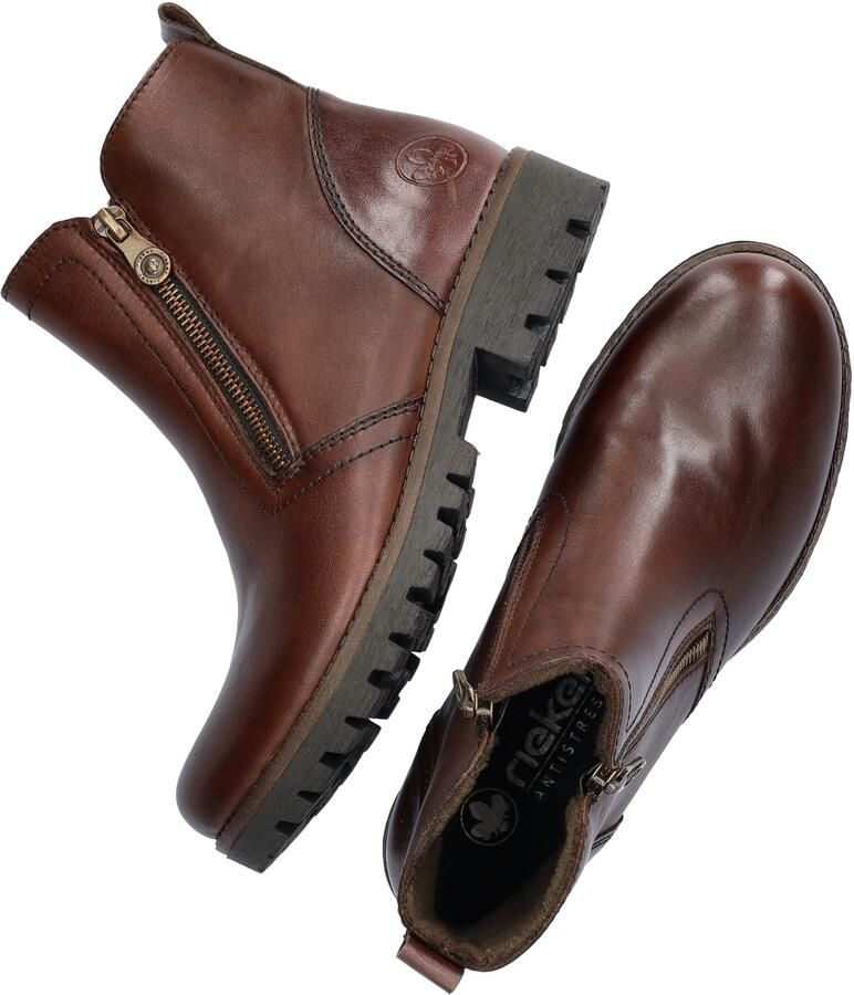 Rieker Enkellaarsjes cognac Synthetisch Dames - Foto 7