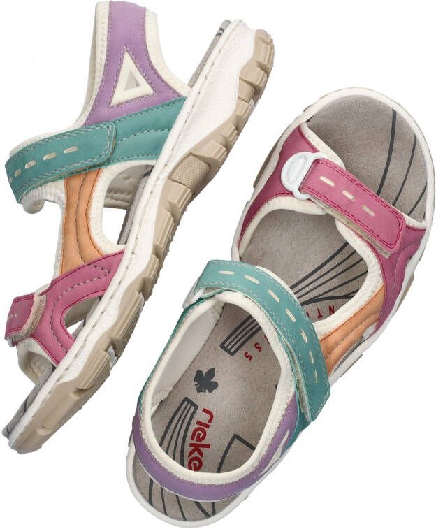 Rieker Multicolor platte sandalen voor vrouwen Multicolor Dames - Foto 4
