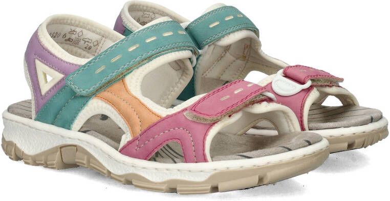 Rieker Multicolor platte sandalen voor vrouwen Multicolor Dames - Foto 2