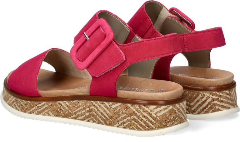 Rieker Revolution suède sandalen fuchsia - Foto 3