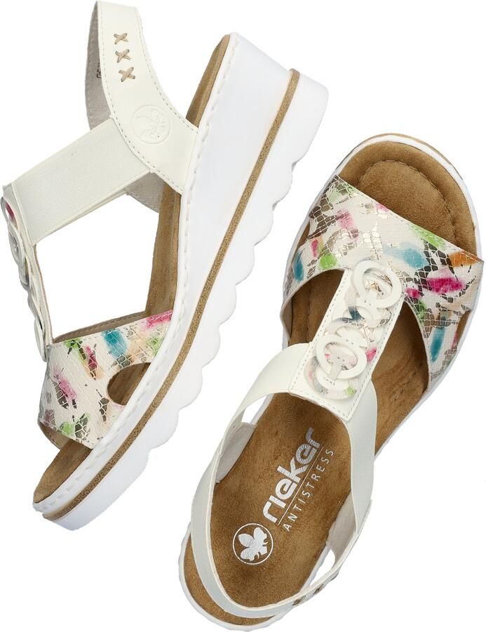 Rieker Zomer sandaal met vrolijke print Multicolor Dames - Foto 6