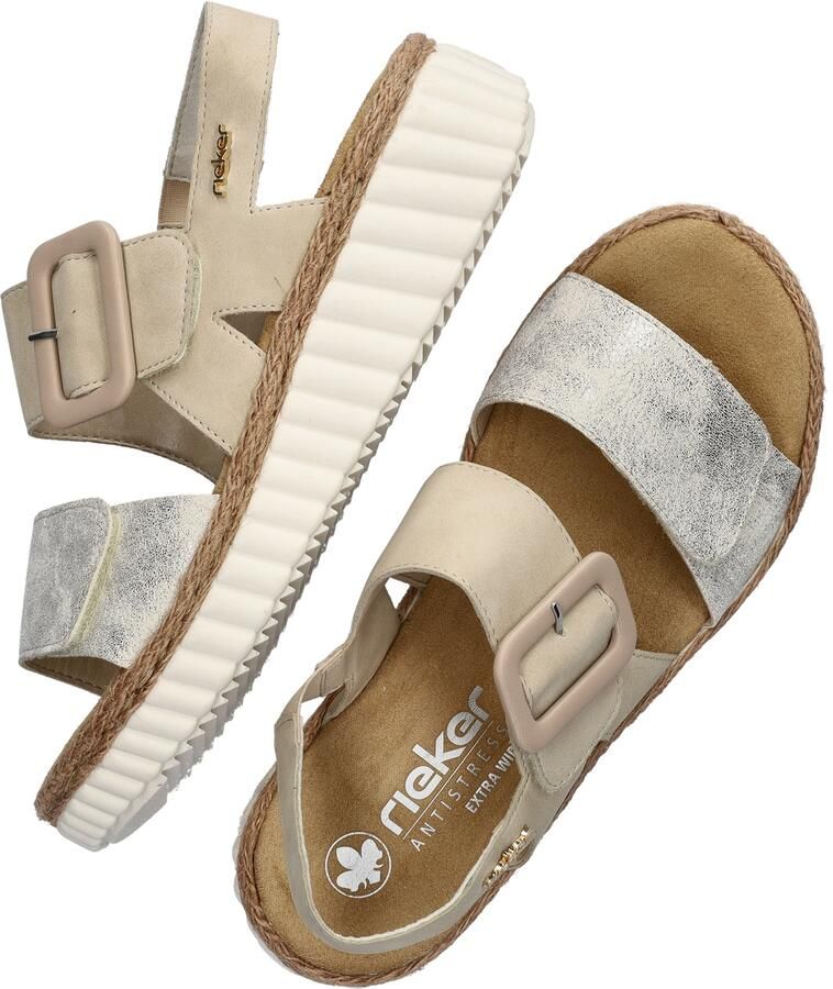 Rieker Sandalen zomerschoen sandaal sleehak met twee klittenbandsluitingen - Foto 8